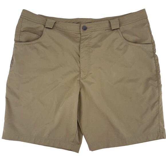 Straight Down Men's Shorts Tan Size 40 Performance Chino Golf Stretch EUC - Picture 1 of 11